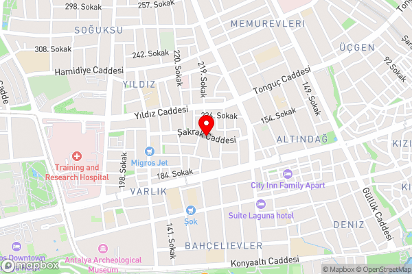 Exceptional Apartment with Sea View in Antalya - Hotel Location Map