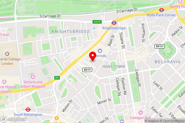 Explore the best of Londons West-End from an Exquisite Harrods Townhouse - Hotel Location Map