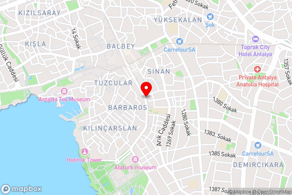 Exquisite Flat with Sea View Near Hadrian Gate - Hotel Location Map