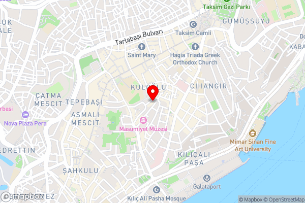 Faik Pasha Hotels Special Category Beyoglu Istanbul - Hotel Location Map