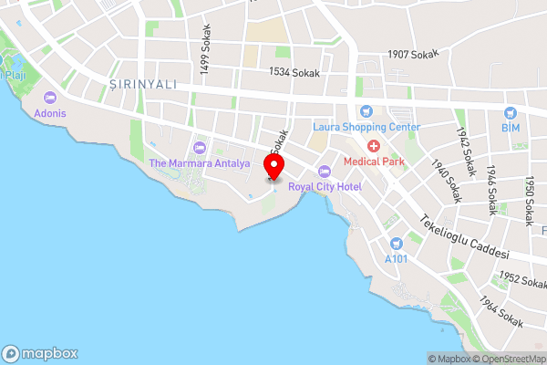 Falcon Hotel - Hotel Location Map