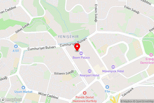 FALCON PALAS SUİTES - Hotel Location Map