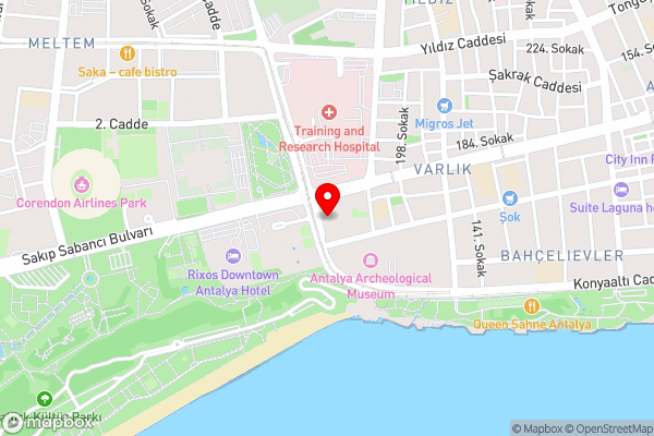 Falez Uygulama Oteli - Hotel Location Map