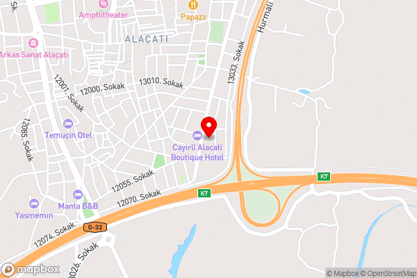 Fatma Hanım Konağı Alaçatı - Hotel Location Map