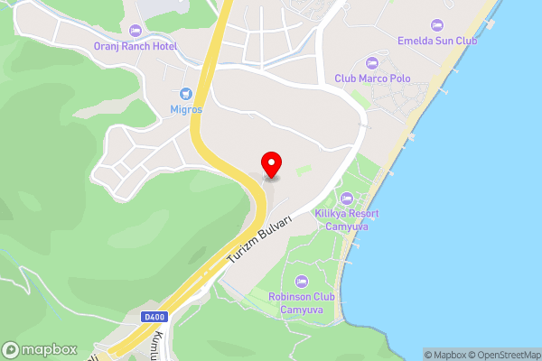 Felicity Hotel & Bungalows - Hotel Location Map