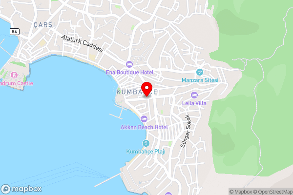 Fethiye Motel BODRUM - Hotel Location Map