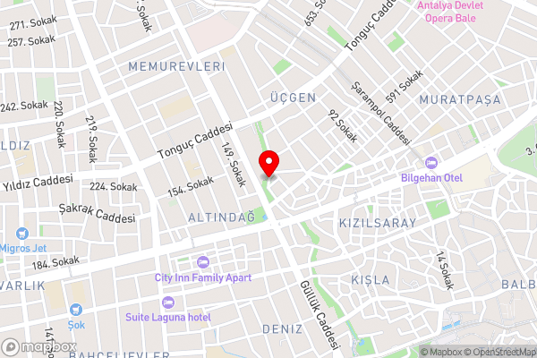 Flat Close to the Beach in Muratpasa - Hotel Location Map