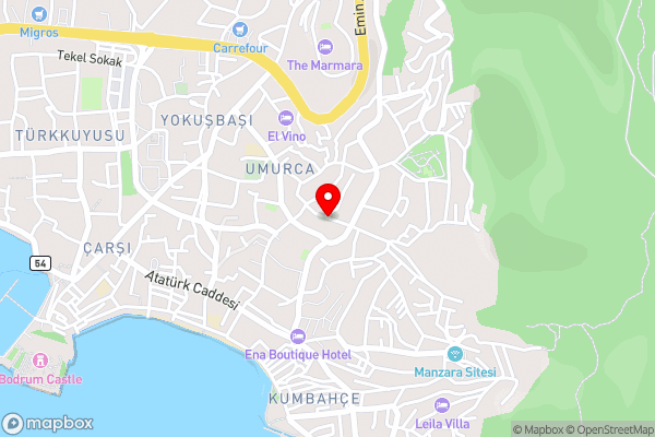 Flat Nature View Balcony 3 min to Beach in Bodrum - Hotel Location Map