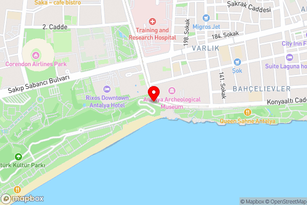 Flat near Konyaalti Beach in Muratpasa - Hotel Location Map