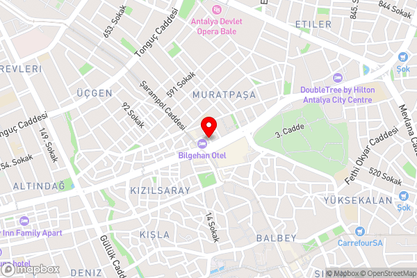 Flat near Trendy Attractions in Muratpasa, Antalya - Hotel Location Map