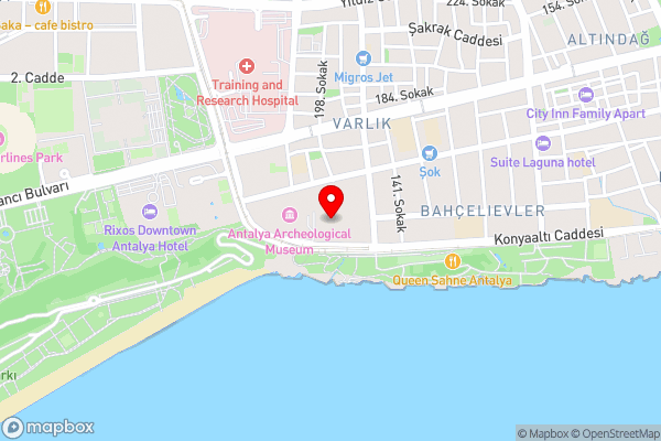 Flat Walking Distance to Kaleici in Muratpasa, Antalya - Hotel Location Map