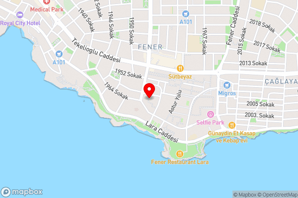 Flat with Balcony in Muratpasa - Hotel Location Map