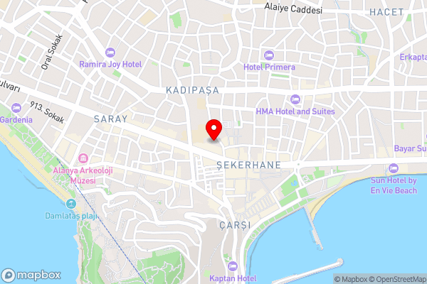 Flat with Bewitching Sea & Nature View and Balcony near Popular Attractions in Alanya, Antalya - Hotel Location Map