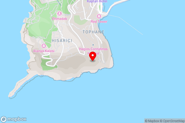 Flat with Nature View and Balcony near Popular Attractions in Alanya, Antalya - Hotel Location Map