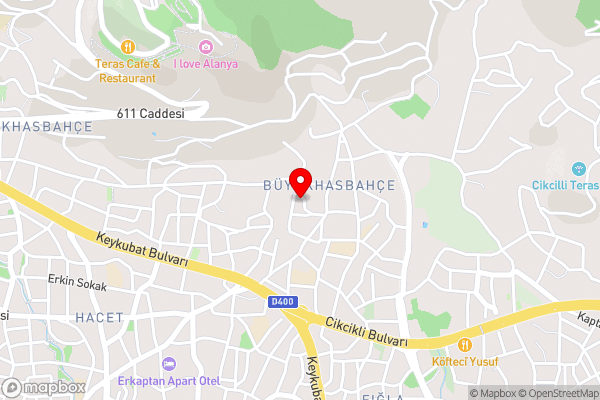 Flat with Shared Pool near Beach in Alanya - Hotel Location Map