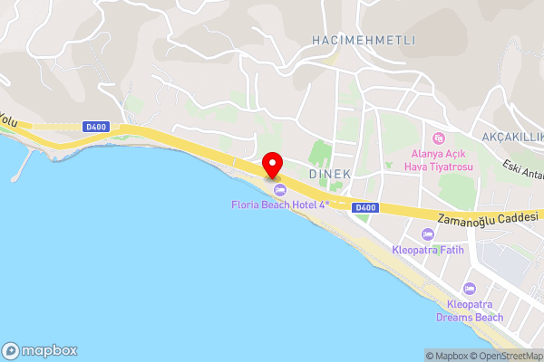 Floria Beach Hotel - Hotel Location Map