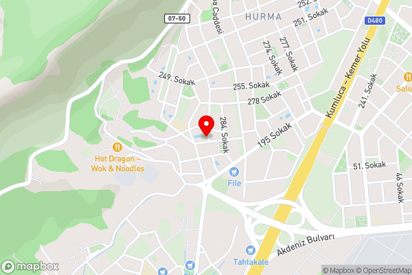 Florya Evleri - Hotel Location Map