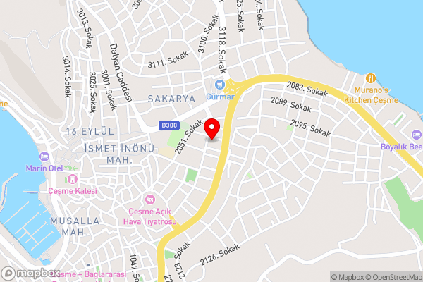 Fora Apart Otel Cesme - Hotel Location Map