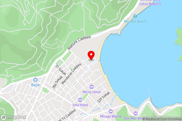 Fortuna Beach Hotel - Hotel Location Map