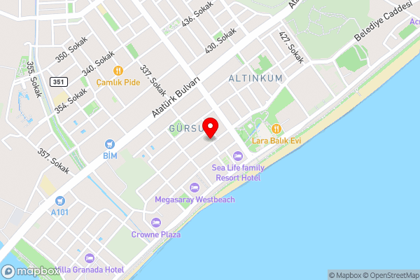 Four Hills Hotel - Hotel Location Map