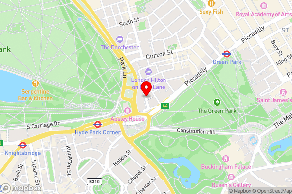 Four Seasons Hotel London at Park Lane - Hotel Location Map