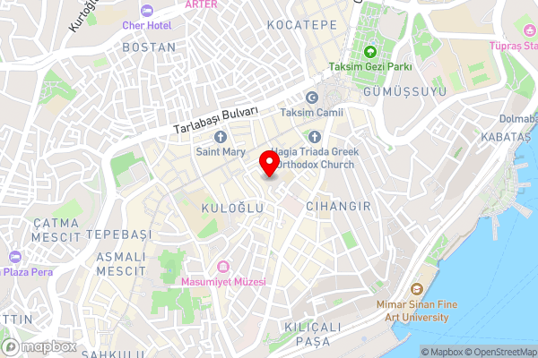 Four Sides Beyoglu - Hotel Location Map