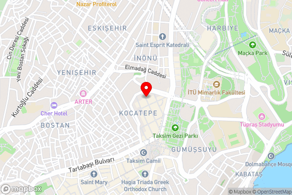 Four Sides Taksim Lion Hotel&Spa - Hotel Location Map