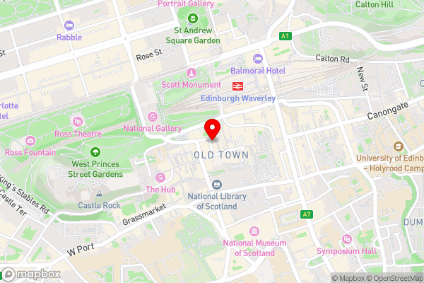 Fraser Suites Edinburgh - Hotel Location Map