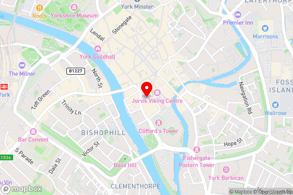 Friargate House - Hotel Location Map