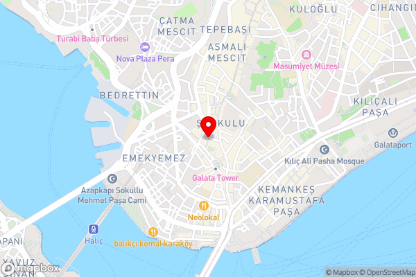 Galata Door Hotel - Hotel Location Map