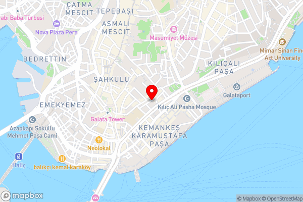 Galata Master Hotel - Hotel Location Map