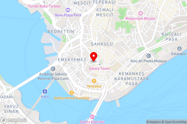 Galata Rasso Boutique Hotel - Hotel Location Map