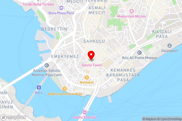 Galata Suite - Hotel Location Map