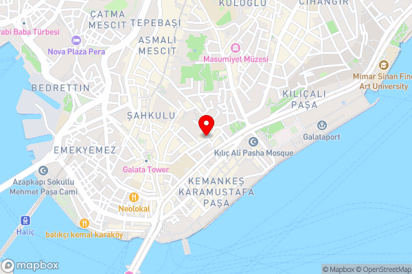 Galata World Hotel - Hotel Location Map