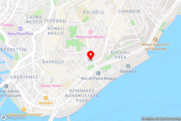 GalataportWawhotel - Hotel Location Map