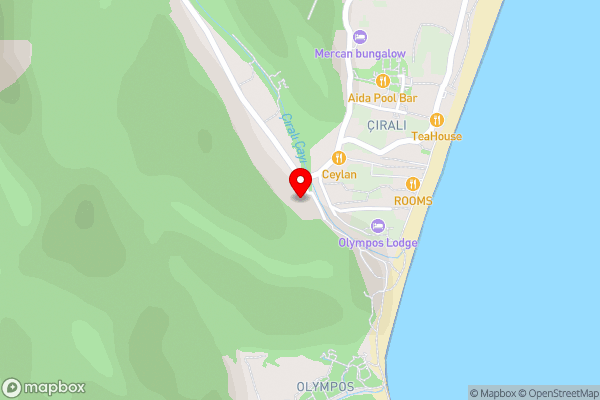 Garden Pansiyon Çıralı - Hotel Location Map