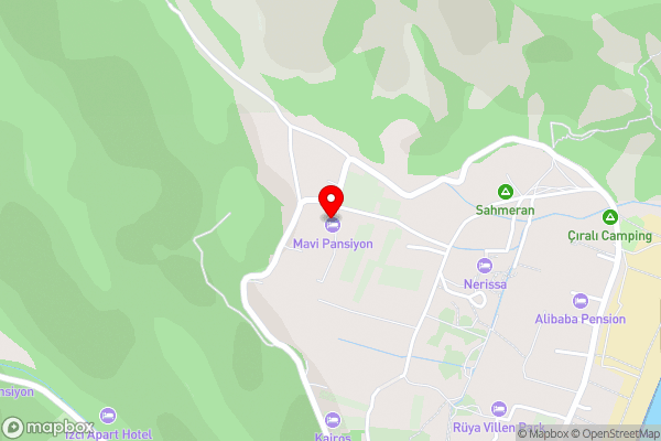 GAYA PANSİYON ÇIRALI - Hotel Location Map