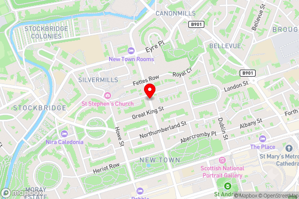 Georgian Flat in New Town Sleeps 6 - Hotel Location Map