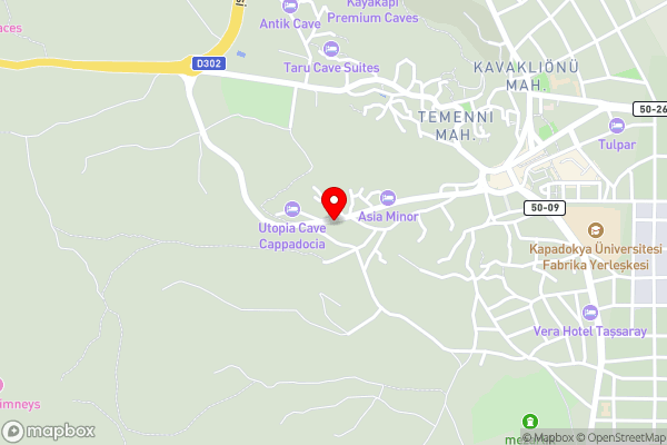 Georgios Cave Cappadocia - Hotel Location Map