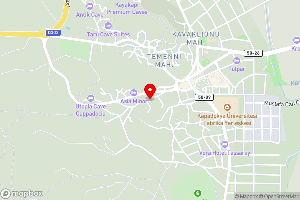 Glamada cave suite - Hotel Location Map