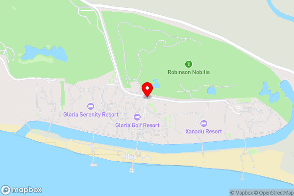 Gloria Golf Resort - Kids Concept - Hotel Location Map