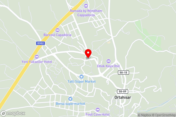 Göksel's Cave House Ortahisr - Hotel Location Map