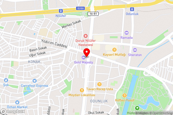 Gold Majesty Hotel - Hotel Location Map