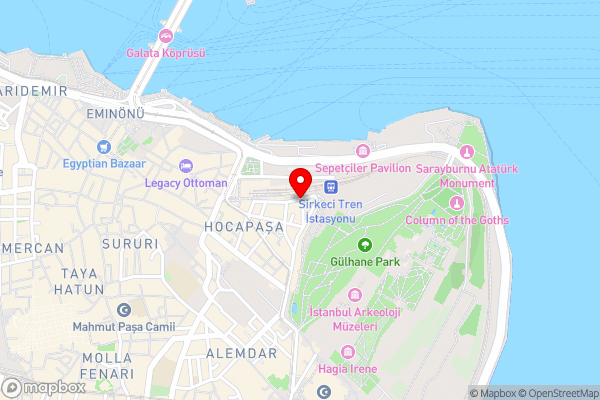 Golden Horn Istanbul Hotel - Hotel Location Map