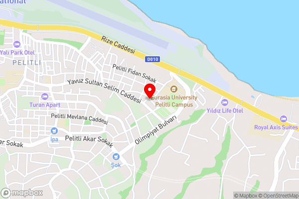 Golden Inn Airport - TRABZON - Hotel Location Map