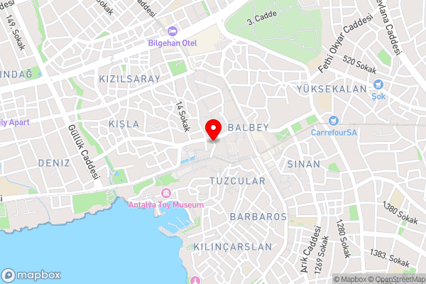 Golden Lux Hotel Antalya - Hotel Location Map