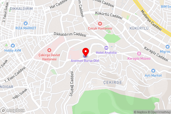 Gonluferah City Hotel - Hotel Location Map