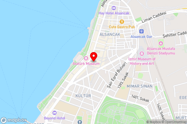 Gorgeous Flat with Balcony in Izmir Konak - Hotel Location Map