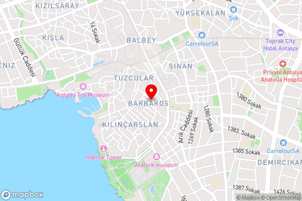 Grand Erken Hotel - Hotel Location Map