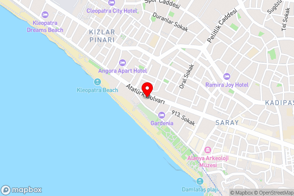 Grand Okan Hotel - Hotel Location Map